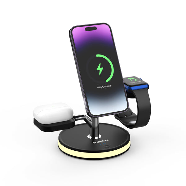 スマホアクセサリー 3in1 Wireless Charging Pad with MagSafe Amazon.com: 3 in 1 Wireless Charger, Foldable Magnetic