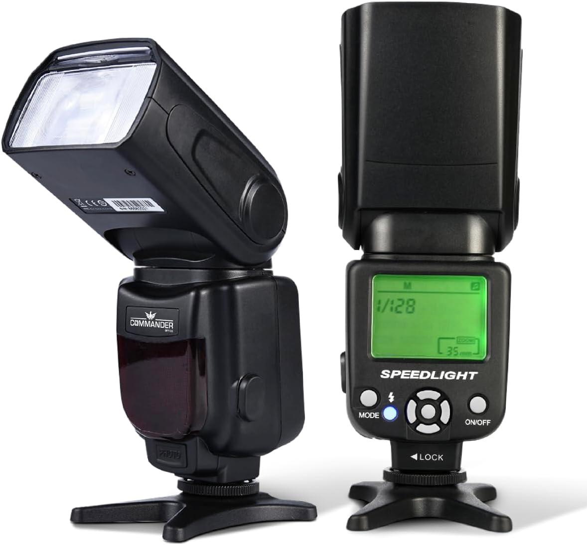 Commander Electronic Flash for Canon DSLR EOS Rebel T7, SL3, 4000D