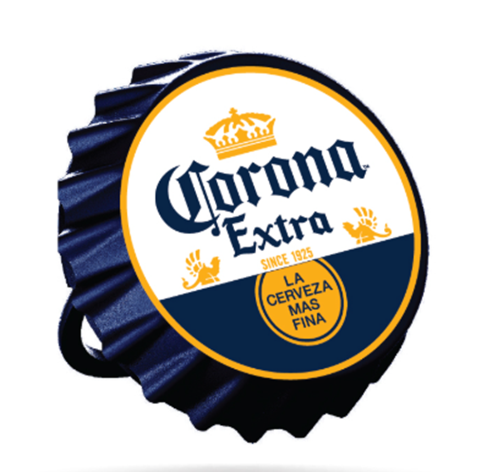 Corona Bottle Cap Shaped Bluetooth Speaker with LED Lights