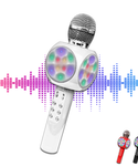Gabba Goods LED Karaoke Microphone Speaker with Echo Effect
