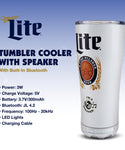 Miller Lite and Coors Light Insulated Bluetooth Speaker Tumbler