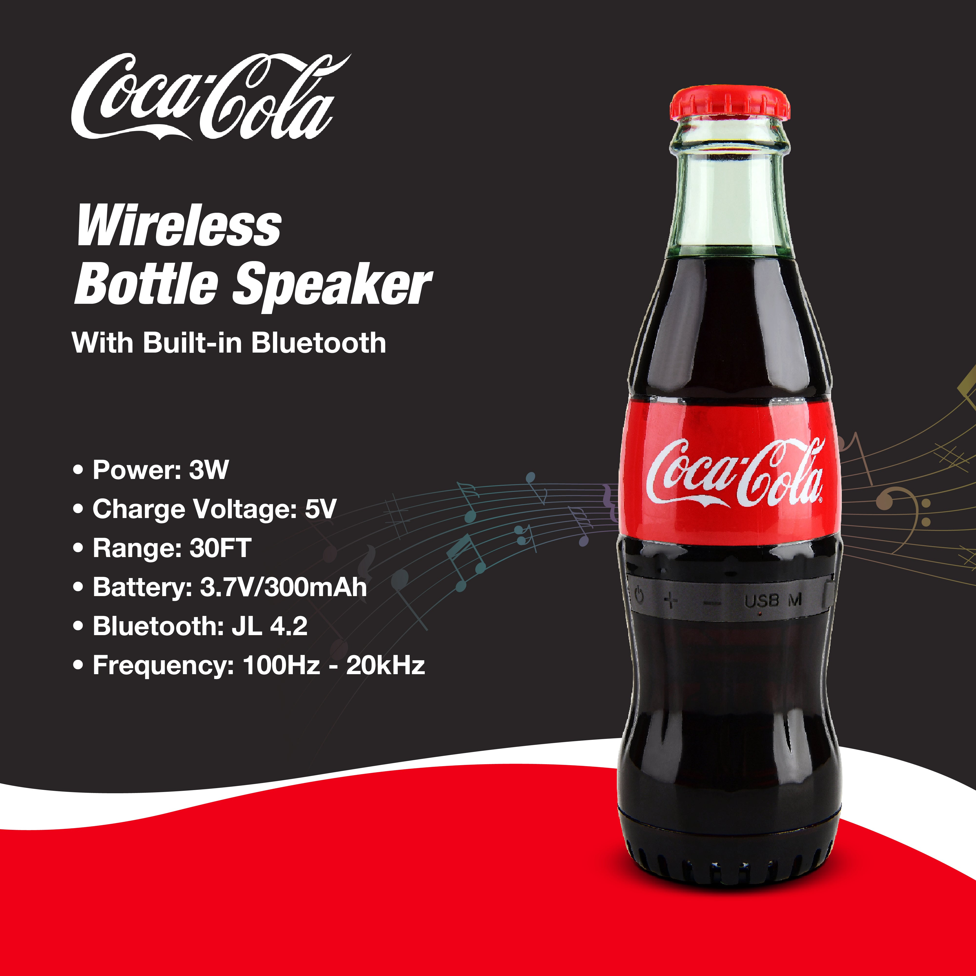 Coca-Cola/Diet Coke Bottle Shaped Bluetooth Speaker