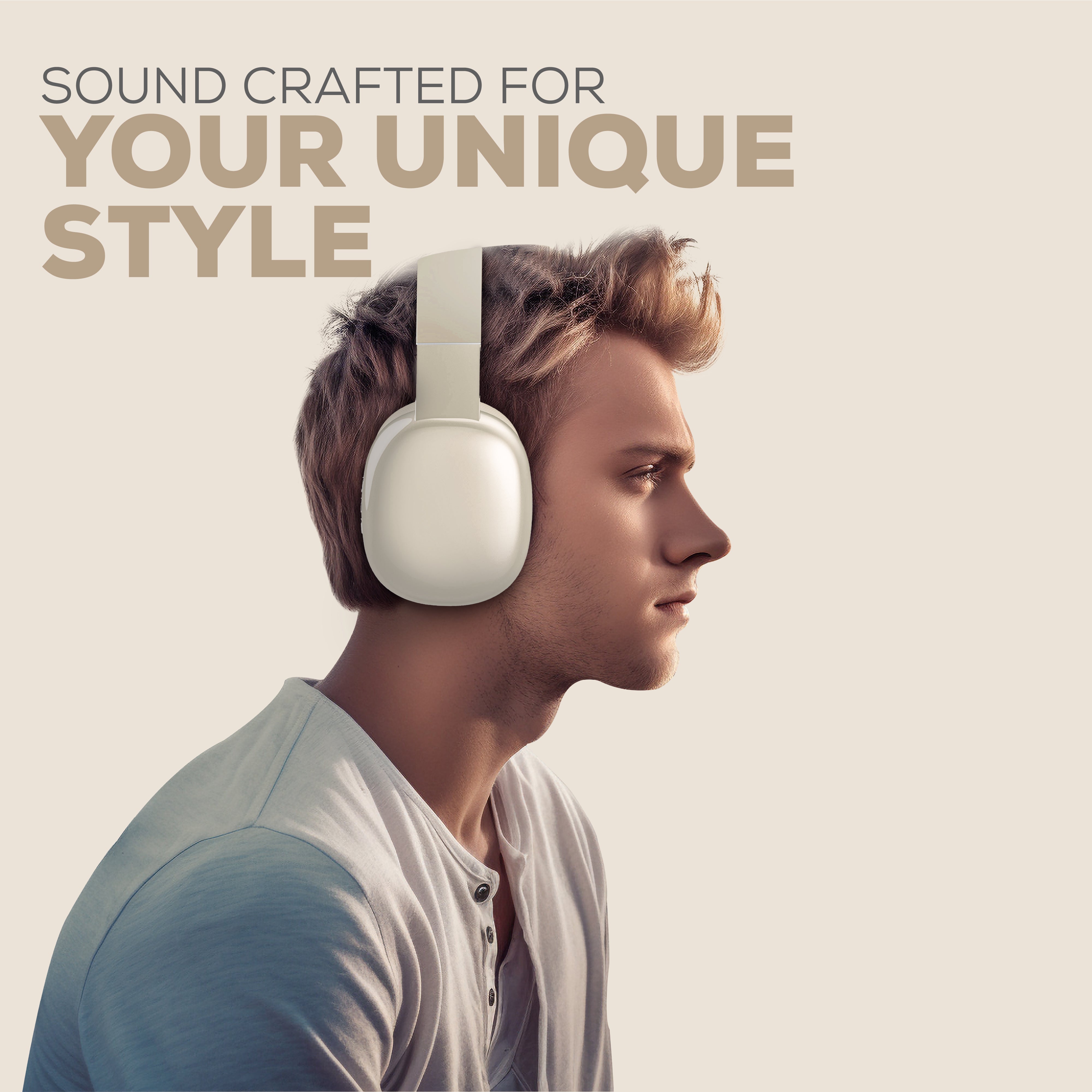 Gabba Goods Platinum Vibe Over-Ear Bluetooth Headphones