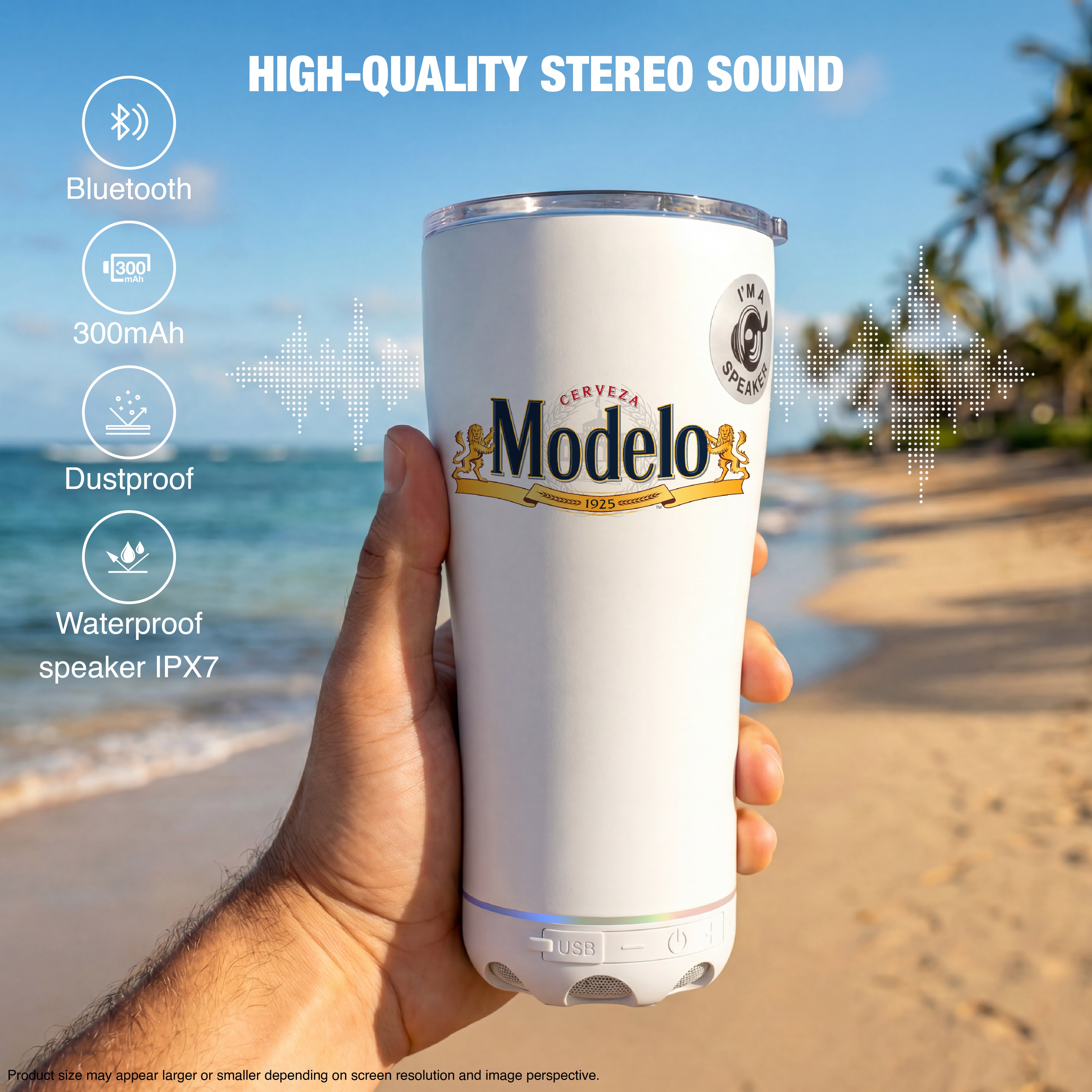 Modelo Insulated Bluetooth Speaker Tumbler