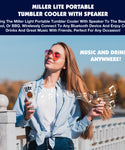 Miller Lite and Coors Light Insulated Bluetooth Speaker Tumbler