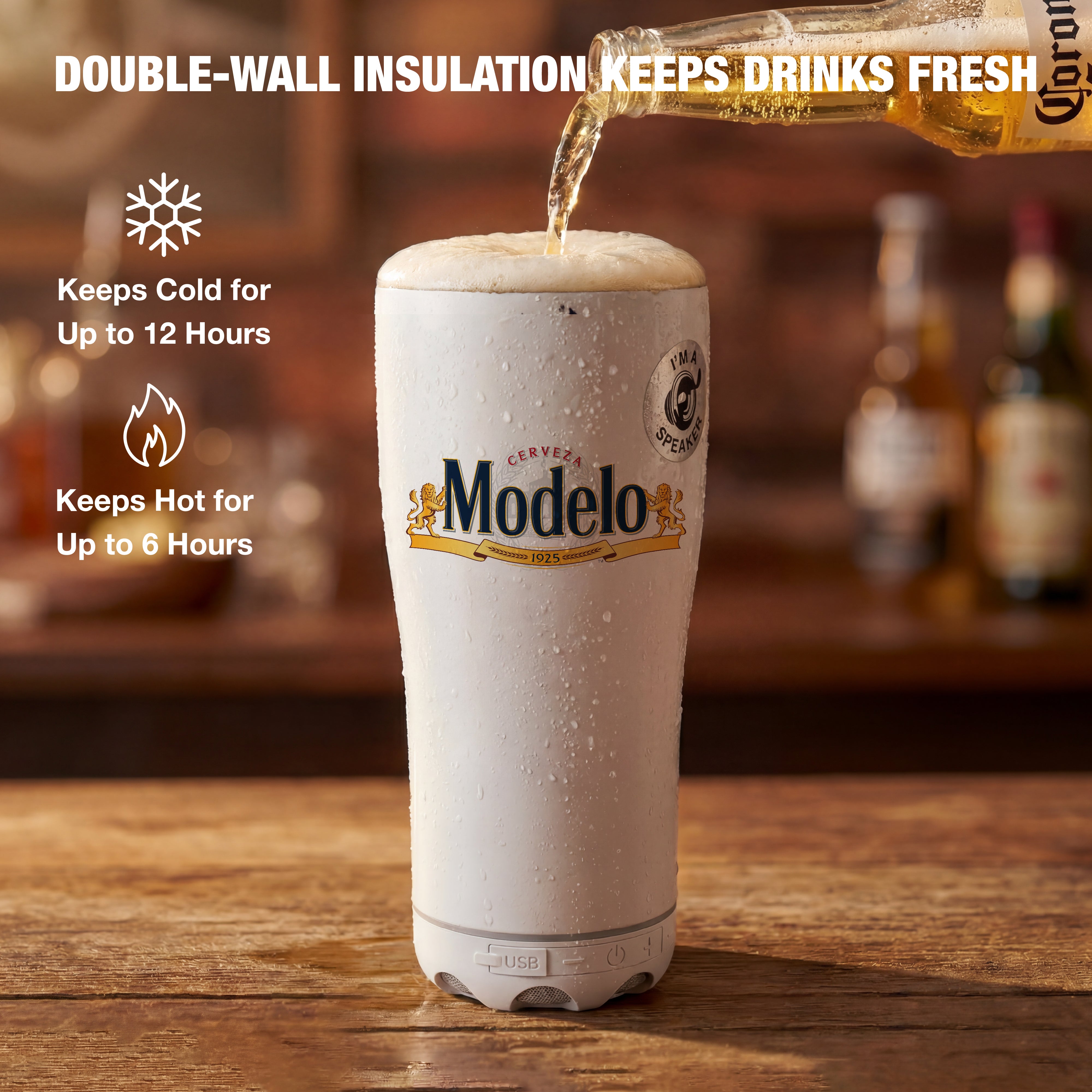Modelo Insulated Bluetooth Speaker Tumbler