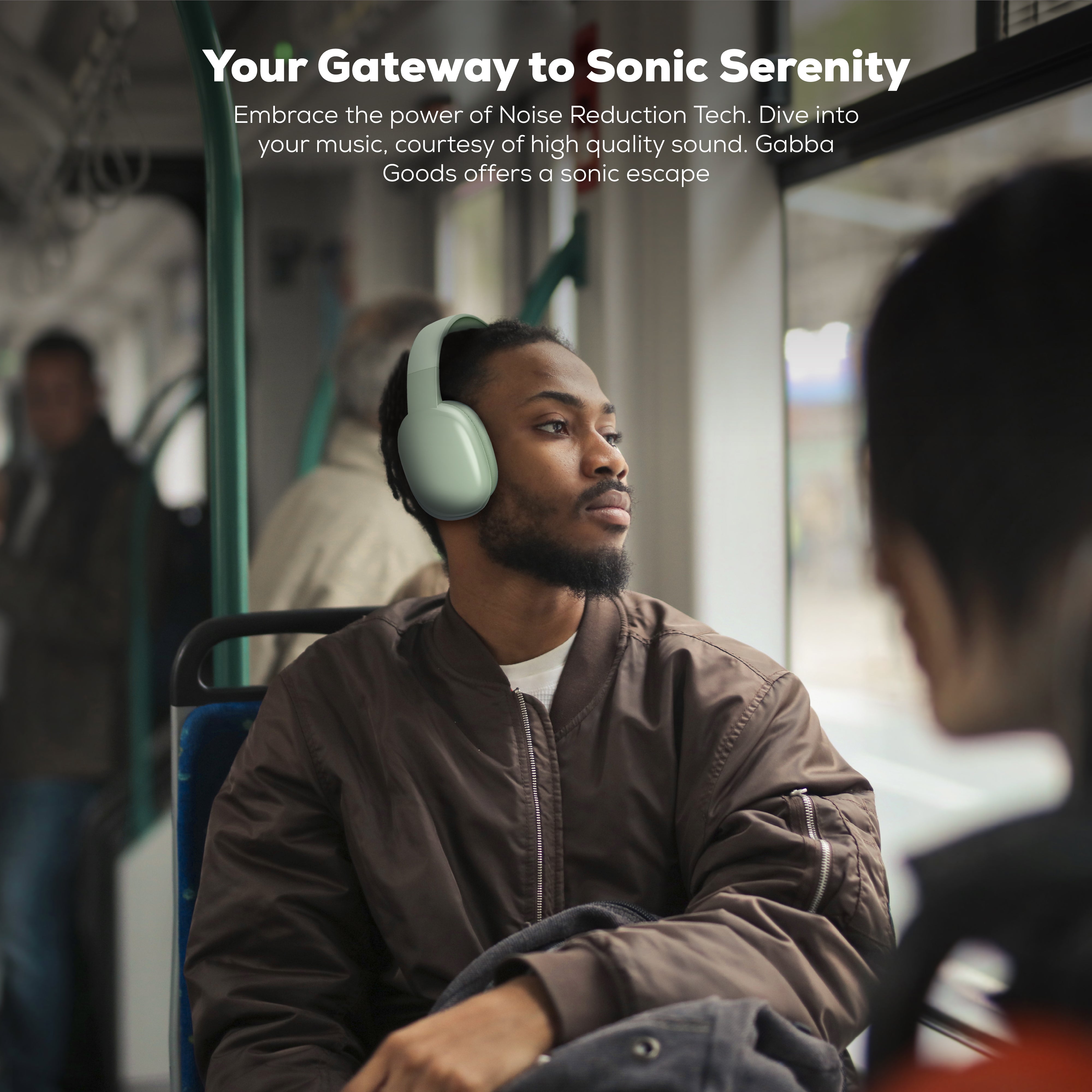 Gabba Goods Platinum Vibe Over-Ear Bluetooth Headphones