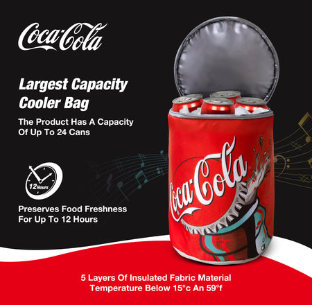 Coca-Cola/ Diet Coke Can Shaped Cooler Bag with Built-in Bluetooth Speakers