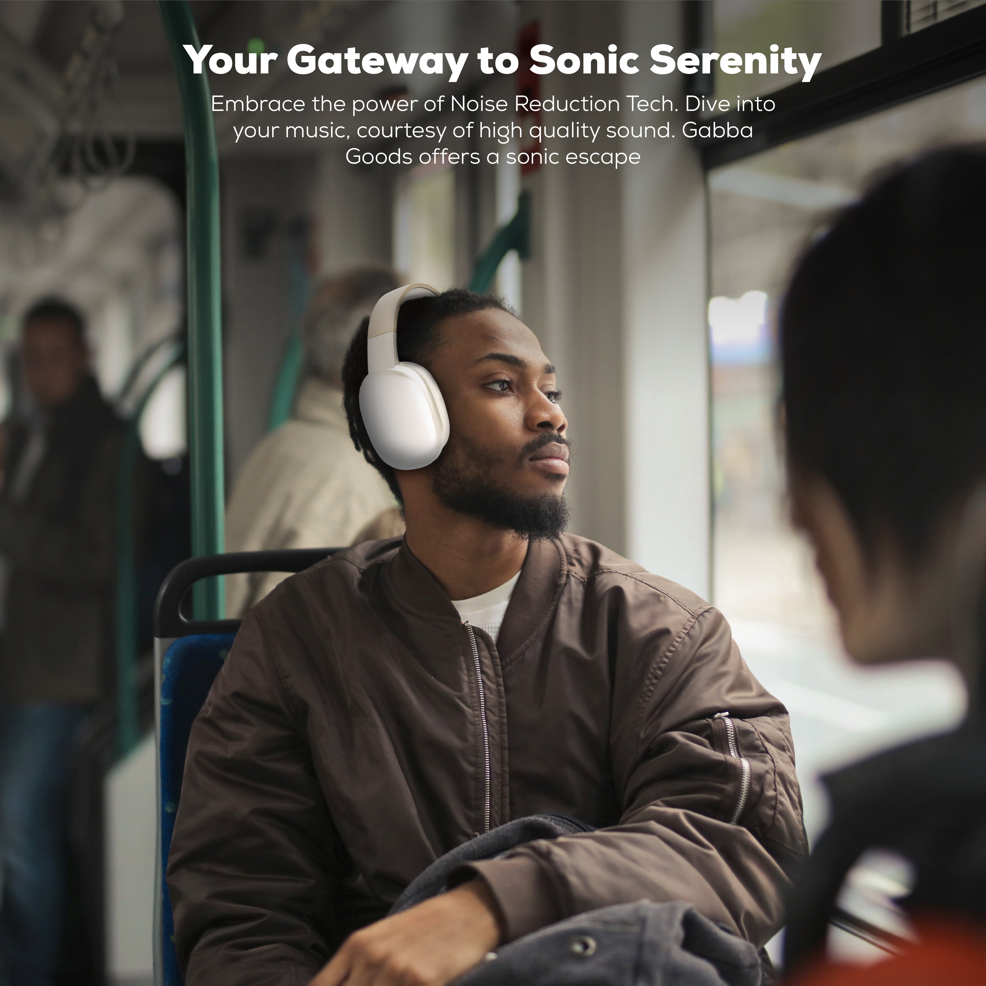 Gabba Goods Platinum Vibe Over-Ear Bluetooth Headphones