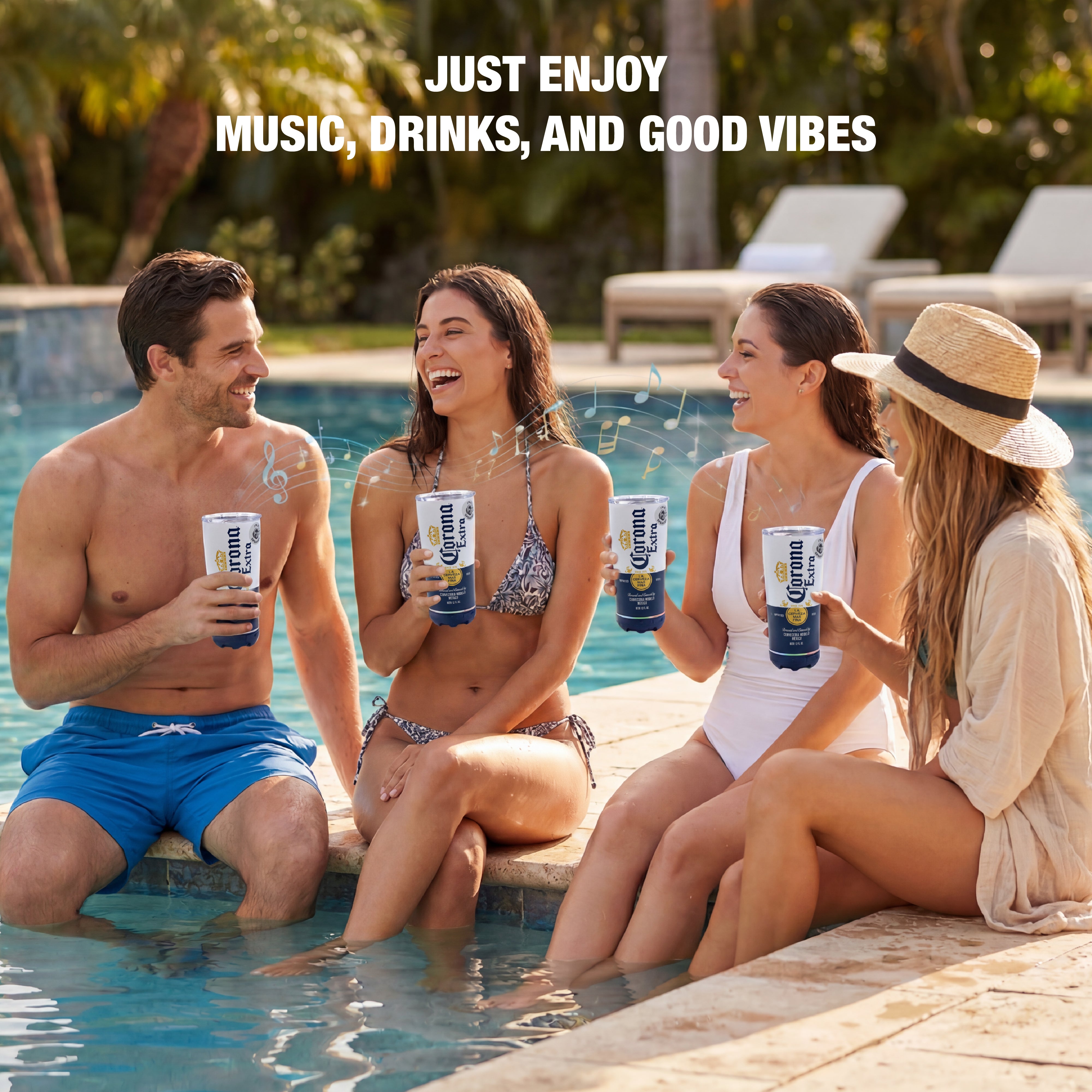 Corona Insulated Bluetooth Speaker Tumbler