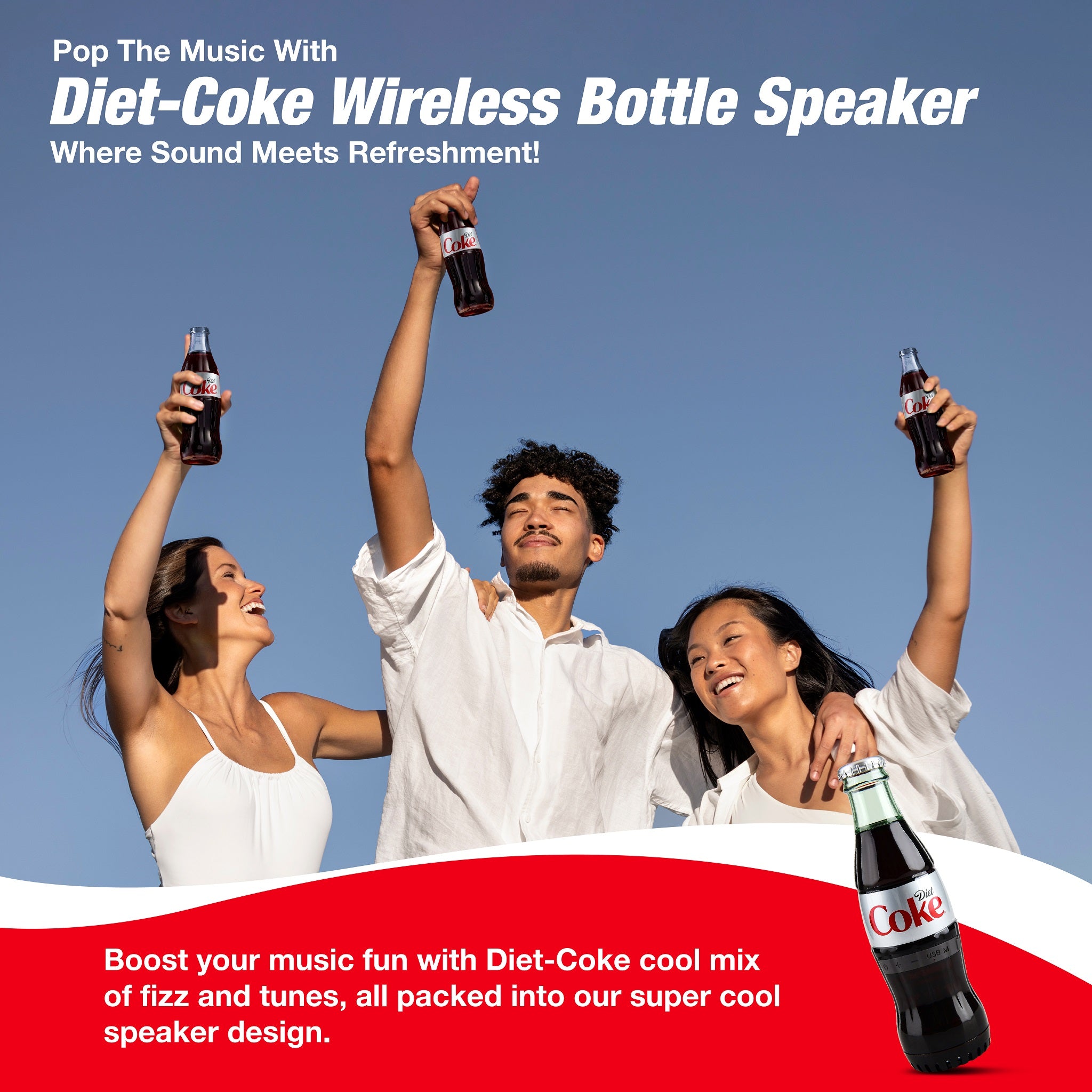 Coca-Cola/Diet Coke Bottle Shaped Bluetooth Speaker