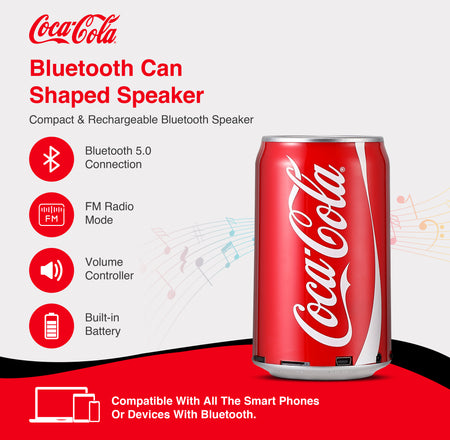 Coca-Cola/Diet Coke Can Shaped Bluetooth Speakers with Acrylic Case