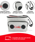 Coca Cola/ Diet Coke Cooler Bluetooth Speaker Bag with Rechargeable Long Playtime Battery, Stereo Sound, Multi Zipped Pockets and Adjustable Shoulder Strip For Indoor & Outdoor Parties | Portable Speaker