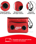 Coca Cola/ Diet Coke Cooler Bluetooth Speaker Bag with Rechargeable Long Playtime Battery, Stereo Sound, Multi Zipped Pockets and Adjustable Shoulder Strip For Indoor & Outdoor Parties | Portable Speaker