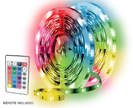 50 Foot Multi Colored RGB LED Light Strip with Remote