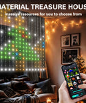 5ft RGB LED Smart Curtain Light – Remote and App-Controlled