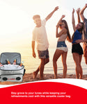Coca Cola/ Diet Coke Cooler Bluetooth Speaker Bag with Rechargeable Long Playtime Battery, Stereo Sound, Multi Zipped Pockets and Adjustable Shoulder Strip For Indoor & Outdoor Parties | Portable Speaker