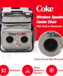 Coca-Cola/Diet Coke Waterproof Bluetooth Speaker Cooler Bag, Folding Chair, and Backpack