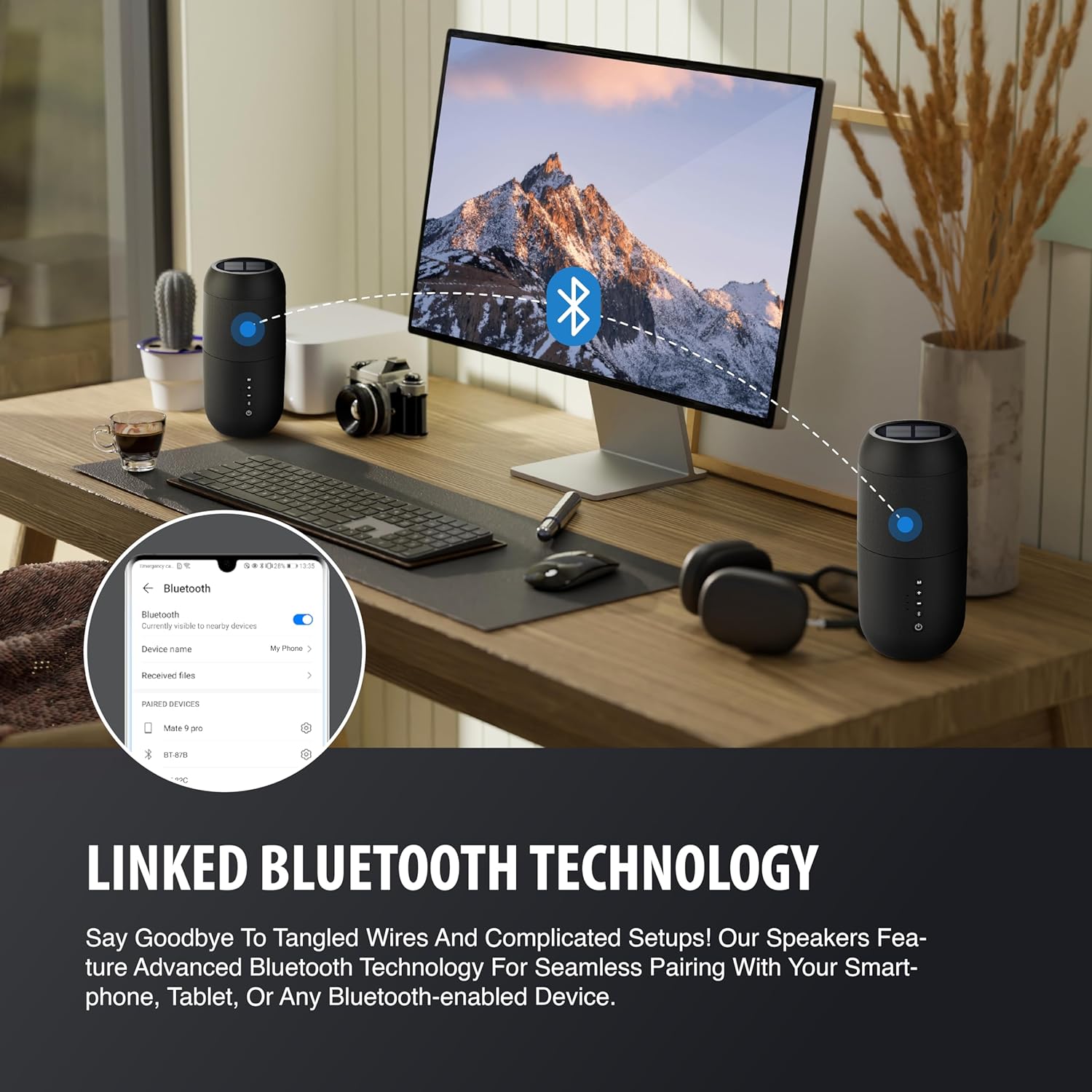 2 Pack - Solar Powered Chain Speaker