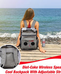 Coca-Cola/Diet Coke Waterproof Bluetooth Speaker Cooler Bag, Folding Chair, and Backpack