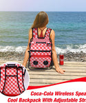 Coca-Cola/Diet Coke Waterproof Bluetooth Speaker Cooler Bag, Folding Chair, and Backpack