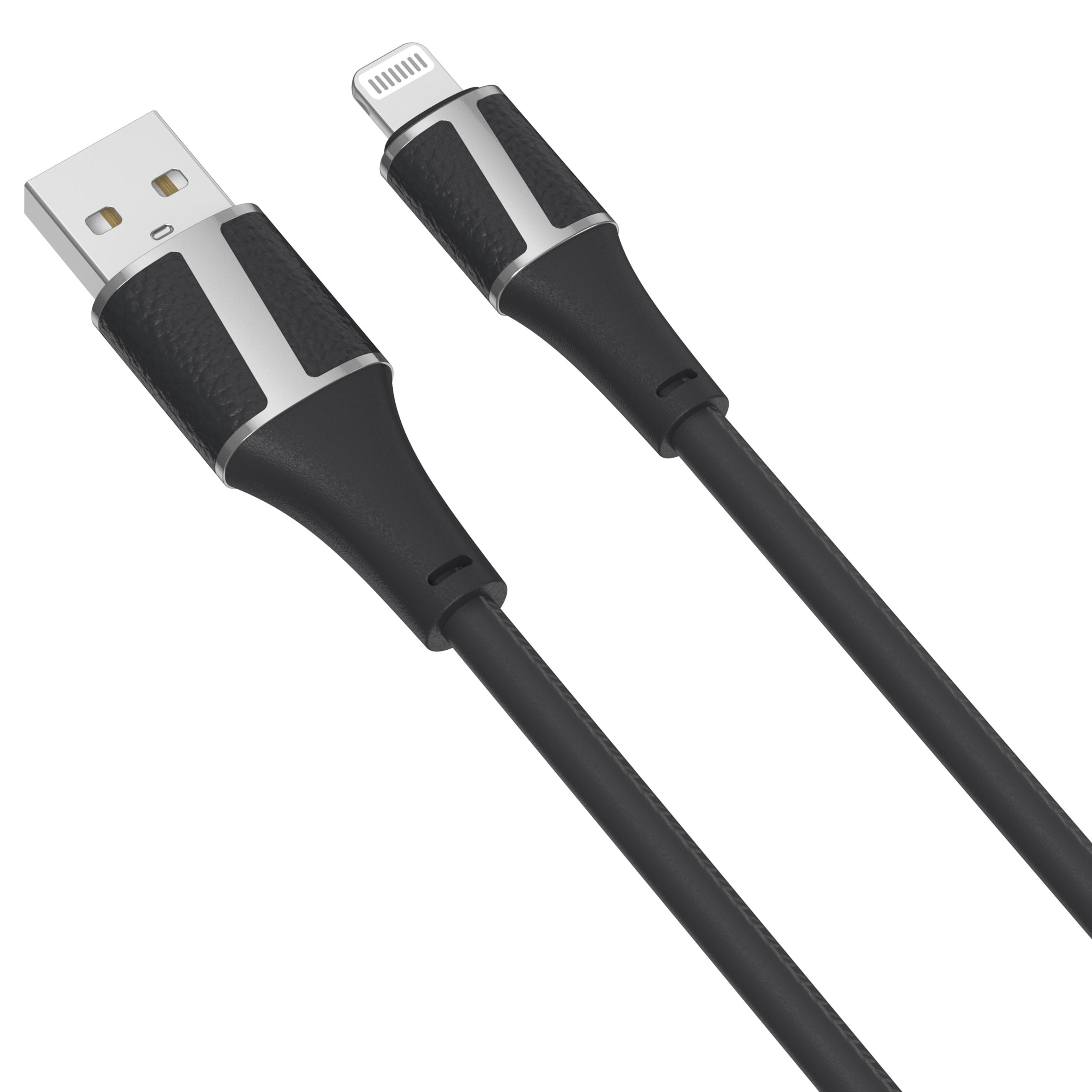 Brookstone Leather MFI Certified Lightning Sync & Charge Cable- 4ft, 6ft, 10ft