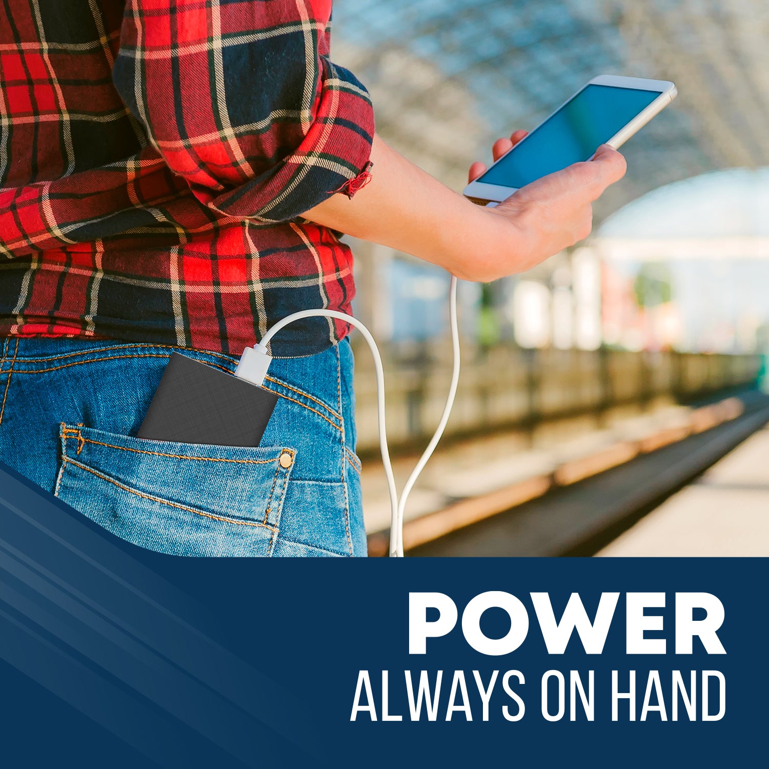 Brookstone 5,000mAh Multi-Port Slim and Fast Power Bank