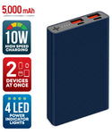 Brookstone 5,000mAh Multi-Port Slim and Fast Power Bank