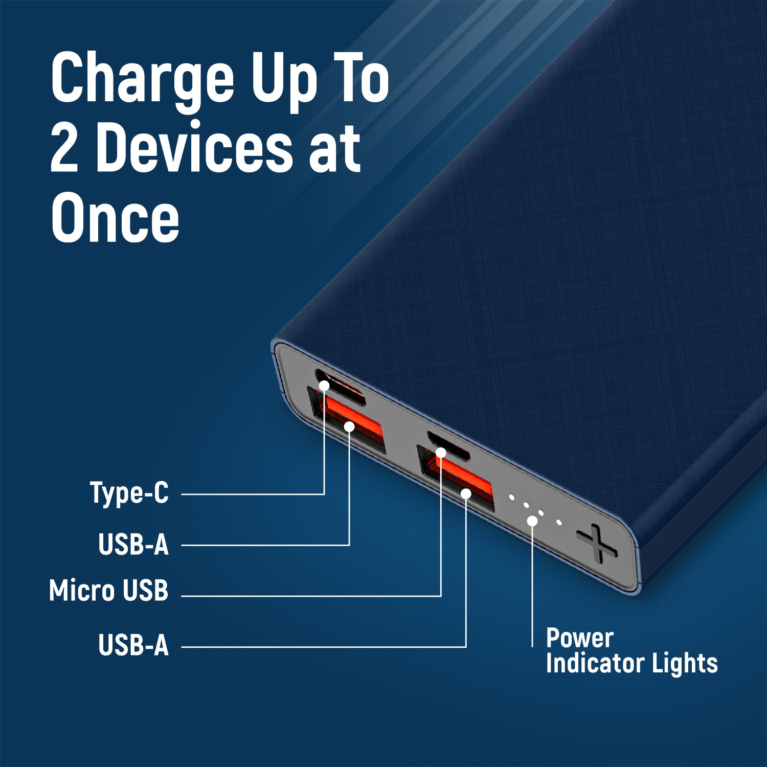 Brookstone 5,000mAh Multi-Port Slim and Fast Power Bank
