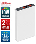 Brookstone 5,000mAh Multi-Port Slim and Fast Power Bank