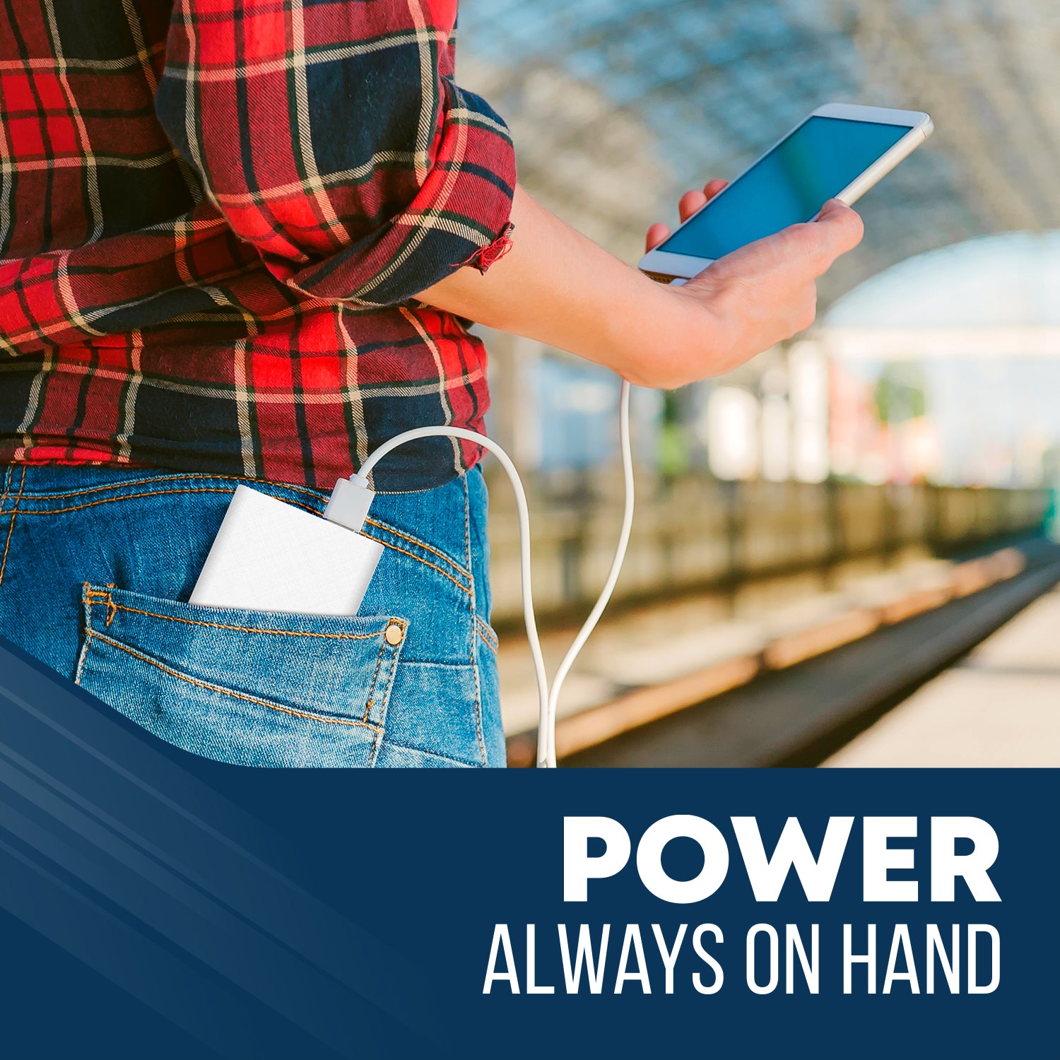 Brookstone 5,000mAh Multi-Port Slim and Fast Power Bank