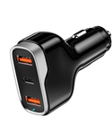 Brookstone 3 Port Rapid 50 Watt Car charger