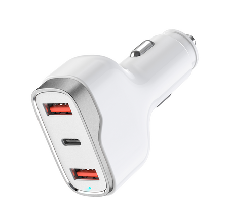 Brookstone 3 Port Rapid 50 Watt Car charger