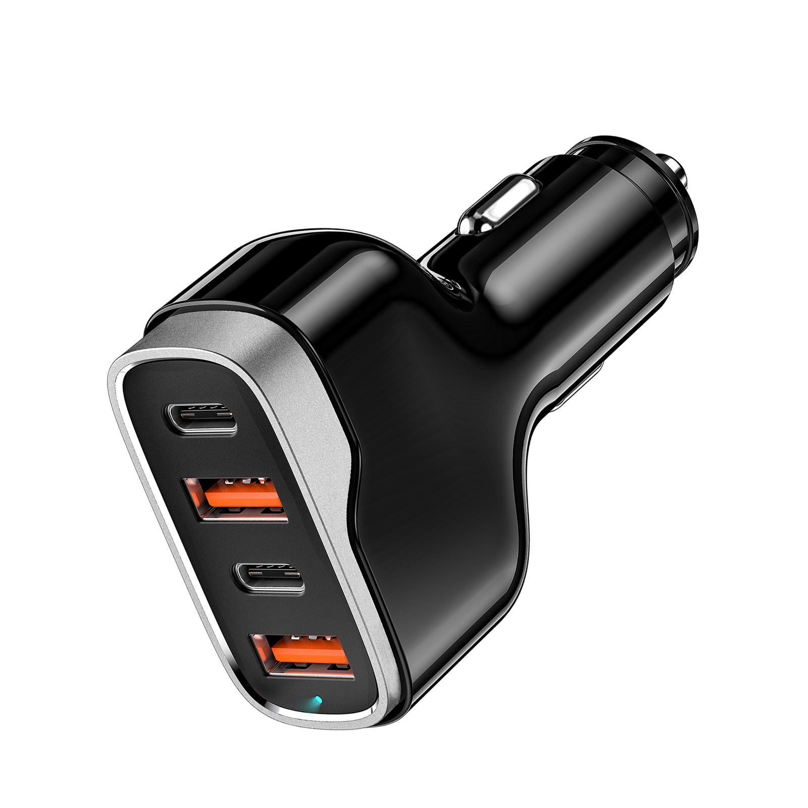Brookstone 4 Port Rapid 75 Watt Car charger