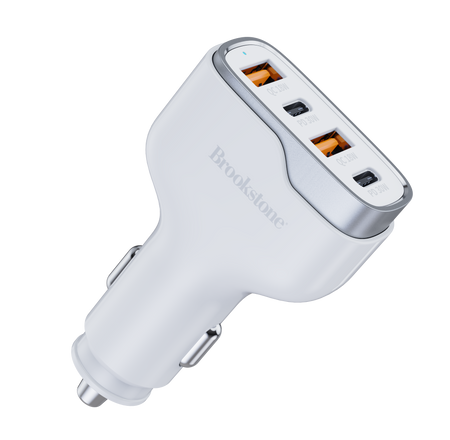 Brookstone 4 Port Rapid 60 Watt Car charger