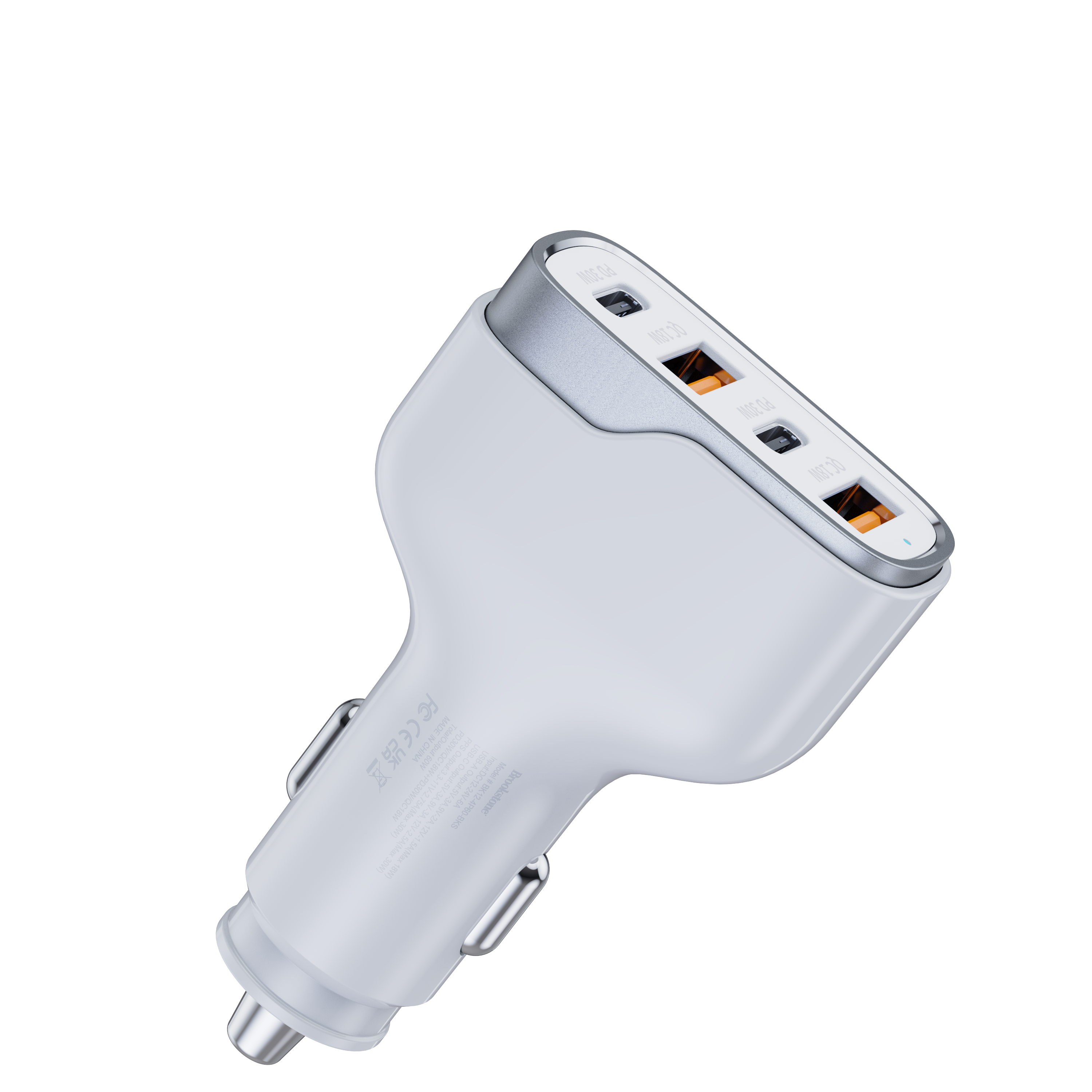 Brookstone 4 Port Rapid 75 Watt Car charger