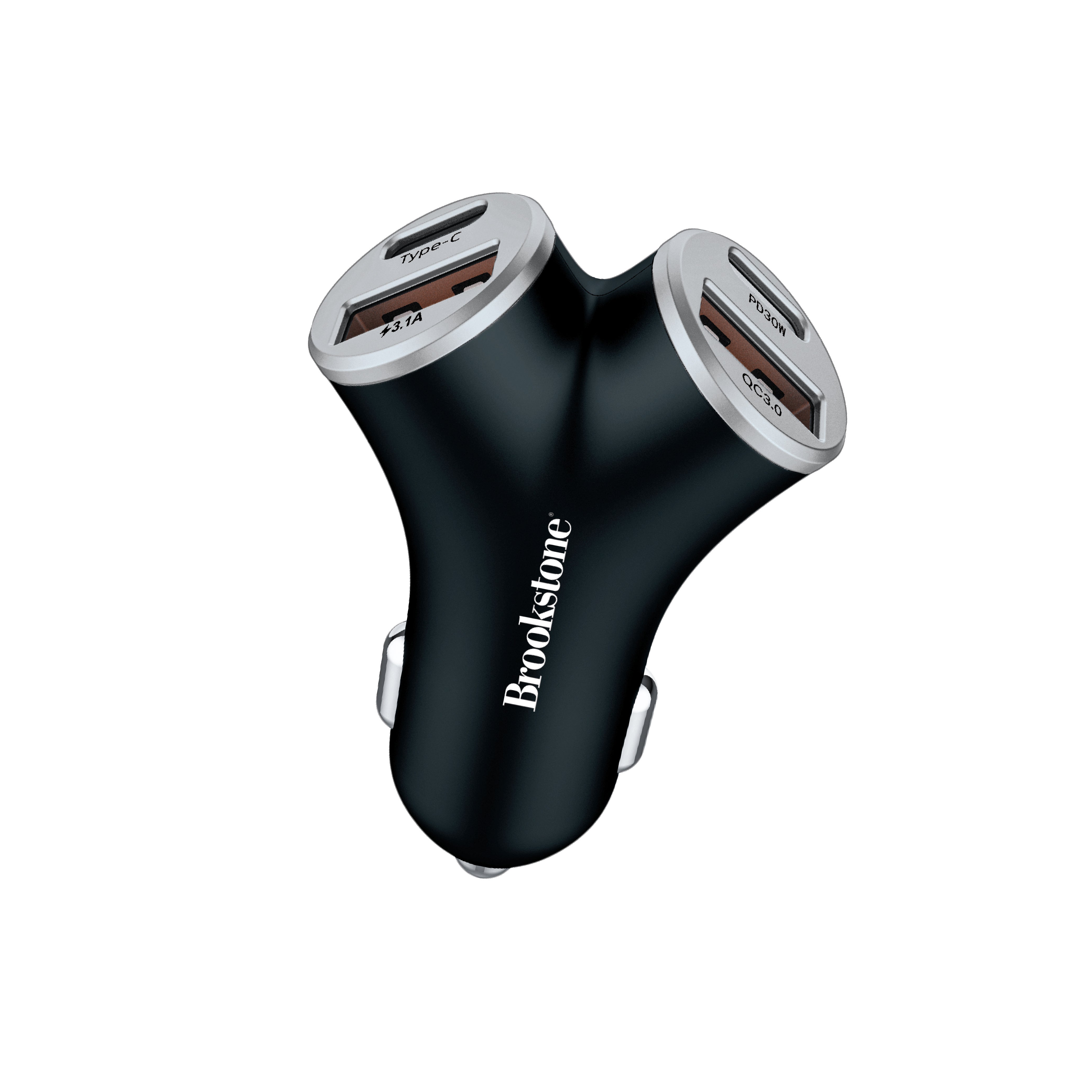 Brookstone Y Shaped 4 Port Car Charger