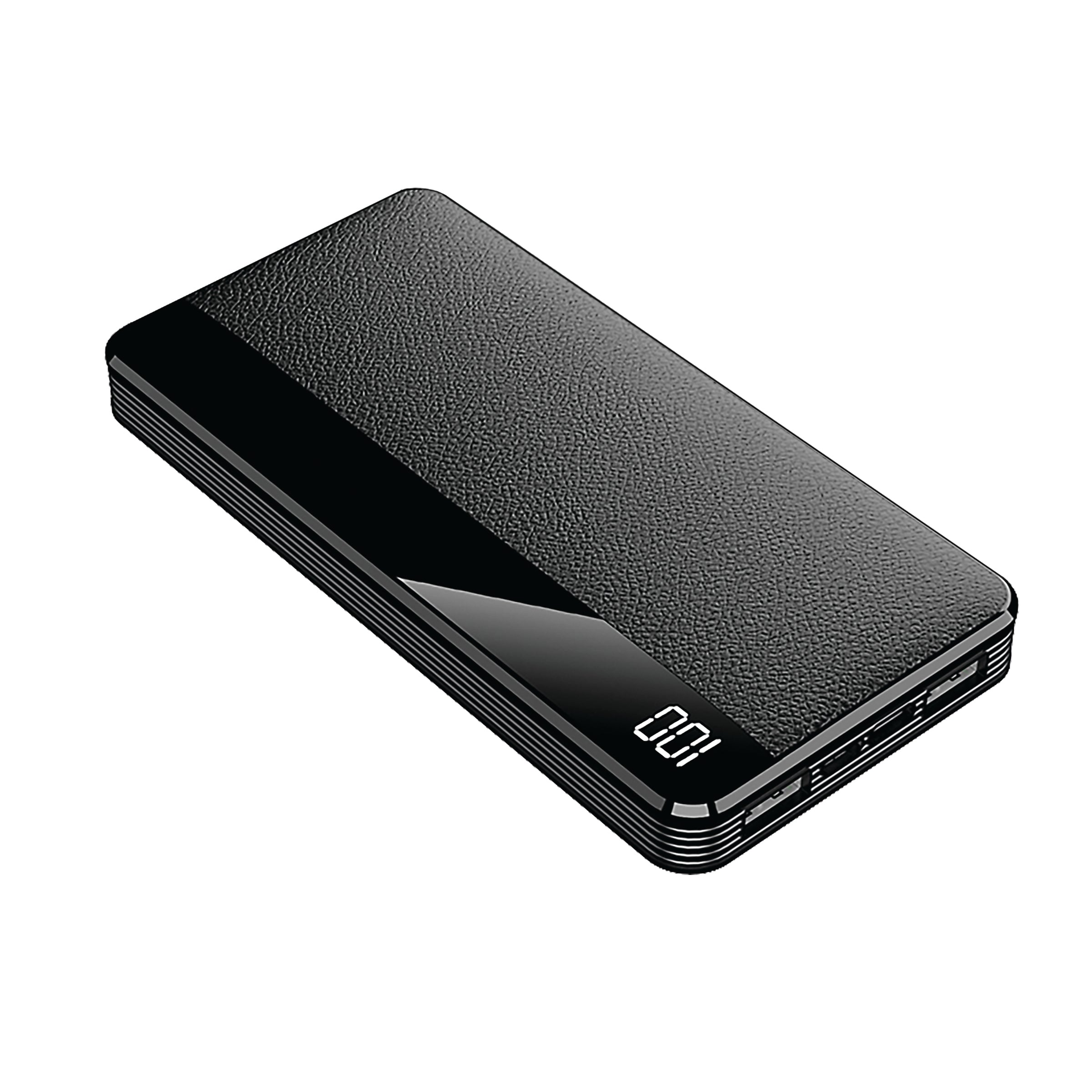 Brookstone 10,000 mAh Luxury  Leather Power Bank With LED Battery Life Indicator PD20W Rapid Charging