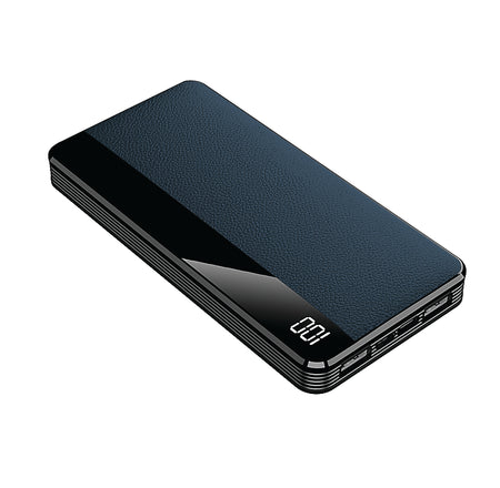 Brookstone 10,000 mAh Luxury  Leather Power Bank With LED Battery Life Indicator PD20W Rapid Charging