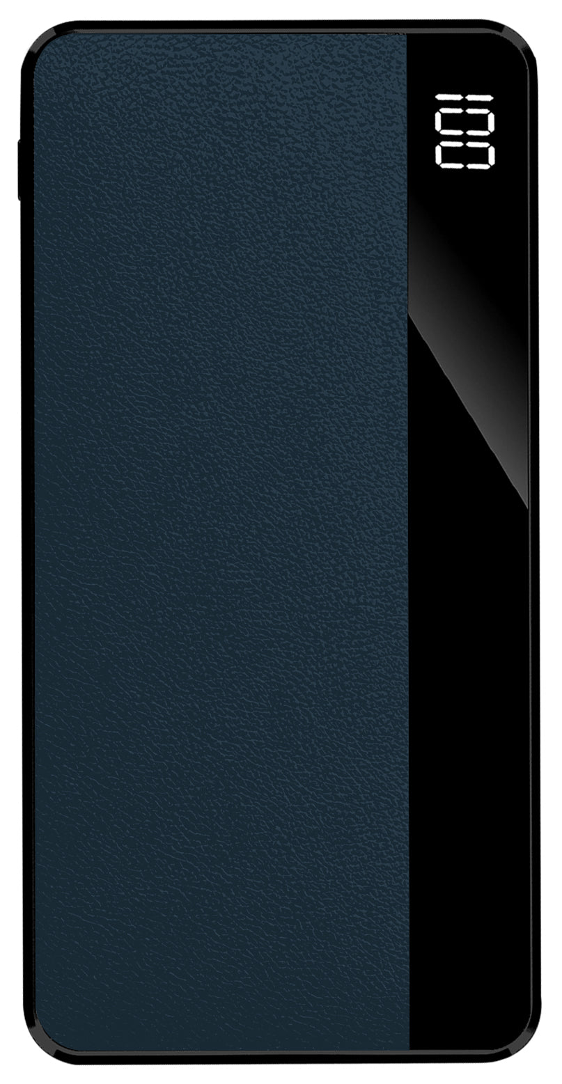 Brookstone 10,000 mAh Luxury  Leather Power Bank With LED Battery Life Indicator PD20W Rapid Charging