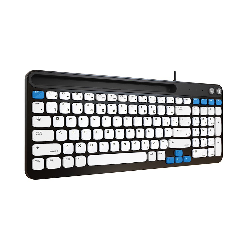 Brookstone Full Size Wireless Keyboard with Numeric Keypad and Tablet Holder