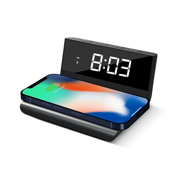 Brookstone 10W Wireless Charging Digital Alarm Clock – Gabba Goods