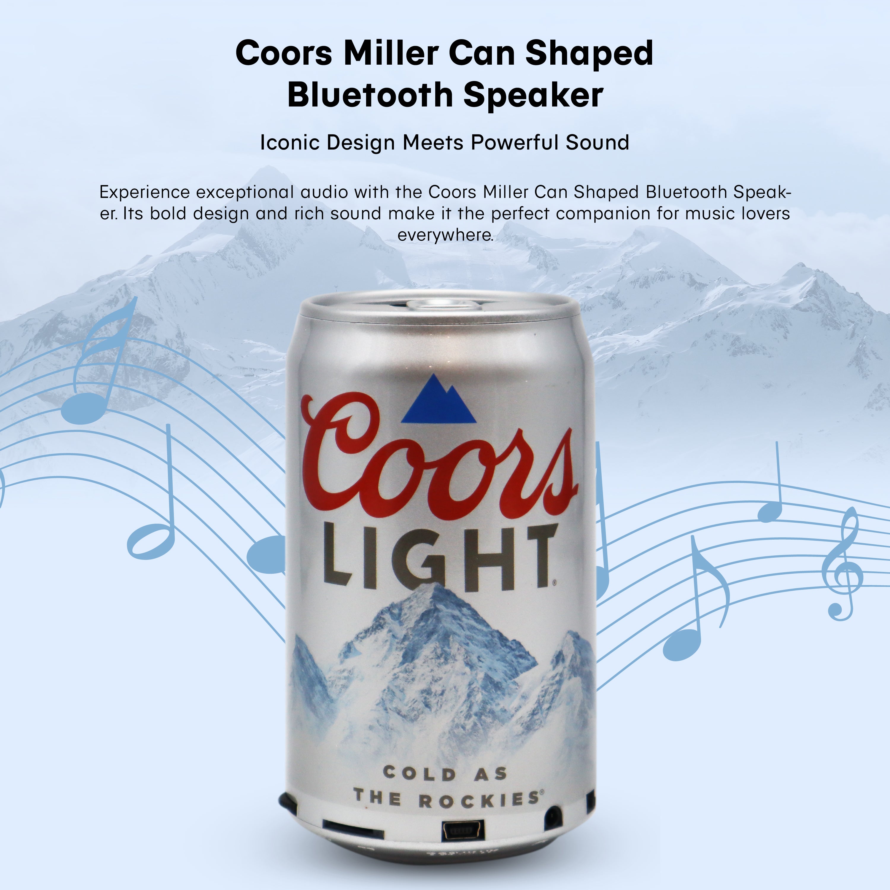 Coors Light and Miller Lite Bluetooth Can Speakers with Acrylic Case