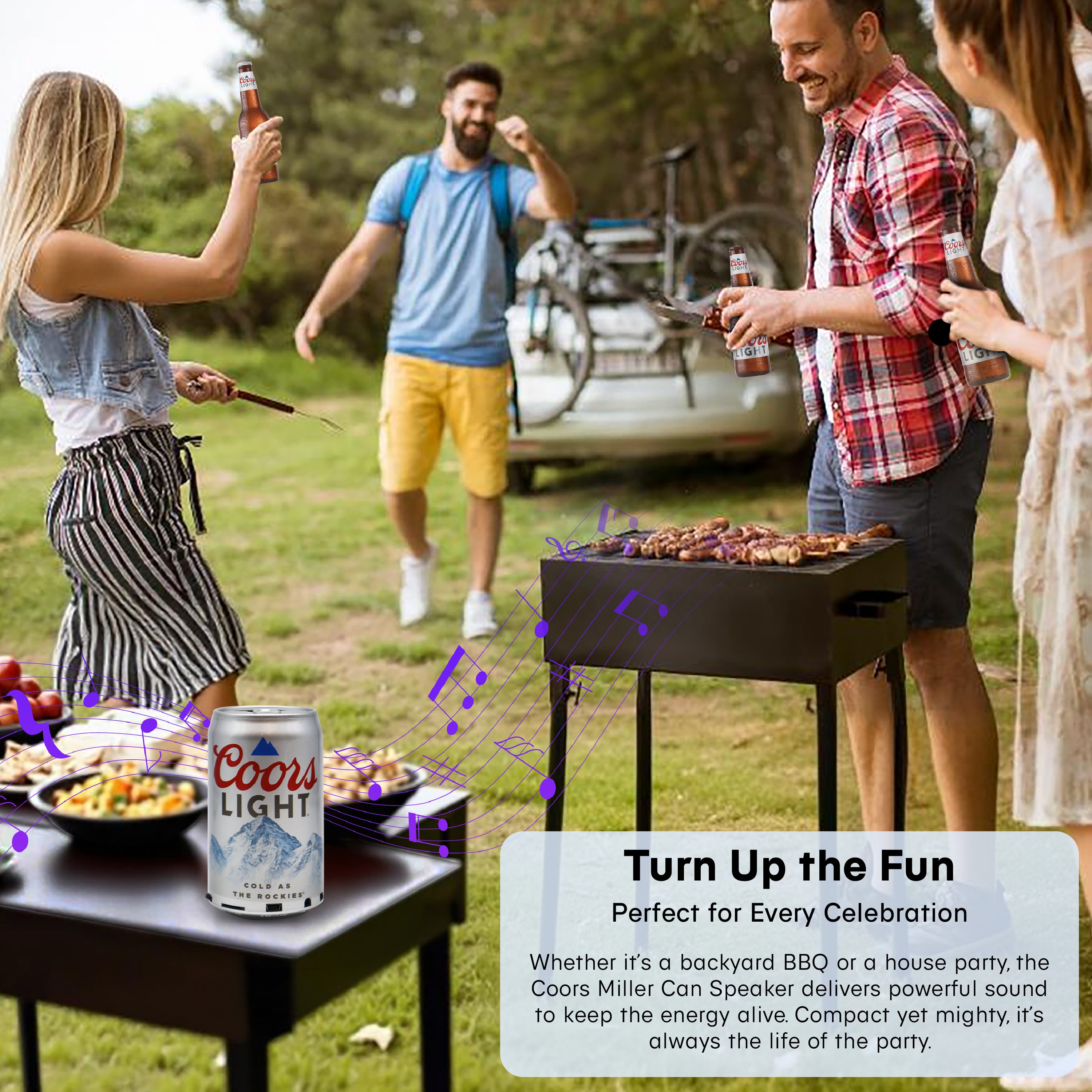 Coors Light and Miller Lite Bluetooth Can Speakers with Acrylic Case