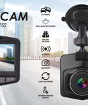 Gabba Goods' HD Dash Camera- with 2.4'' Screen and Suction Cup
