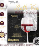 Bath Wine Holder and Bluetooth Speaker