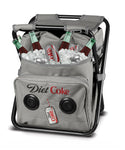 Coca-Cola/Diet Coke Waterproof Bluetooth Speaker Cooler Bag, Folding Chair, and Backpack