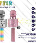 Delia's Glitter Karaoke Microphone Speaker