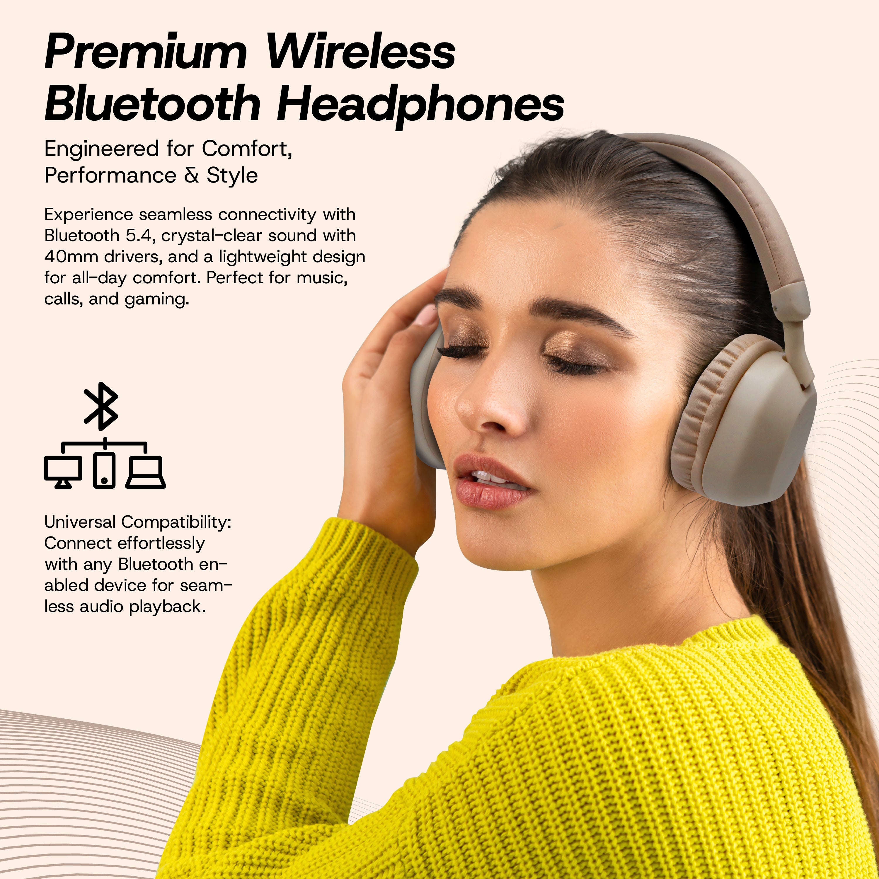 Aura Wireless Noise Isolating Headphones