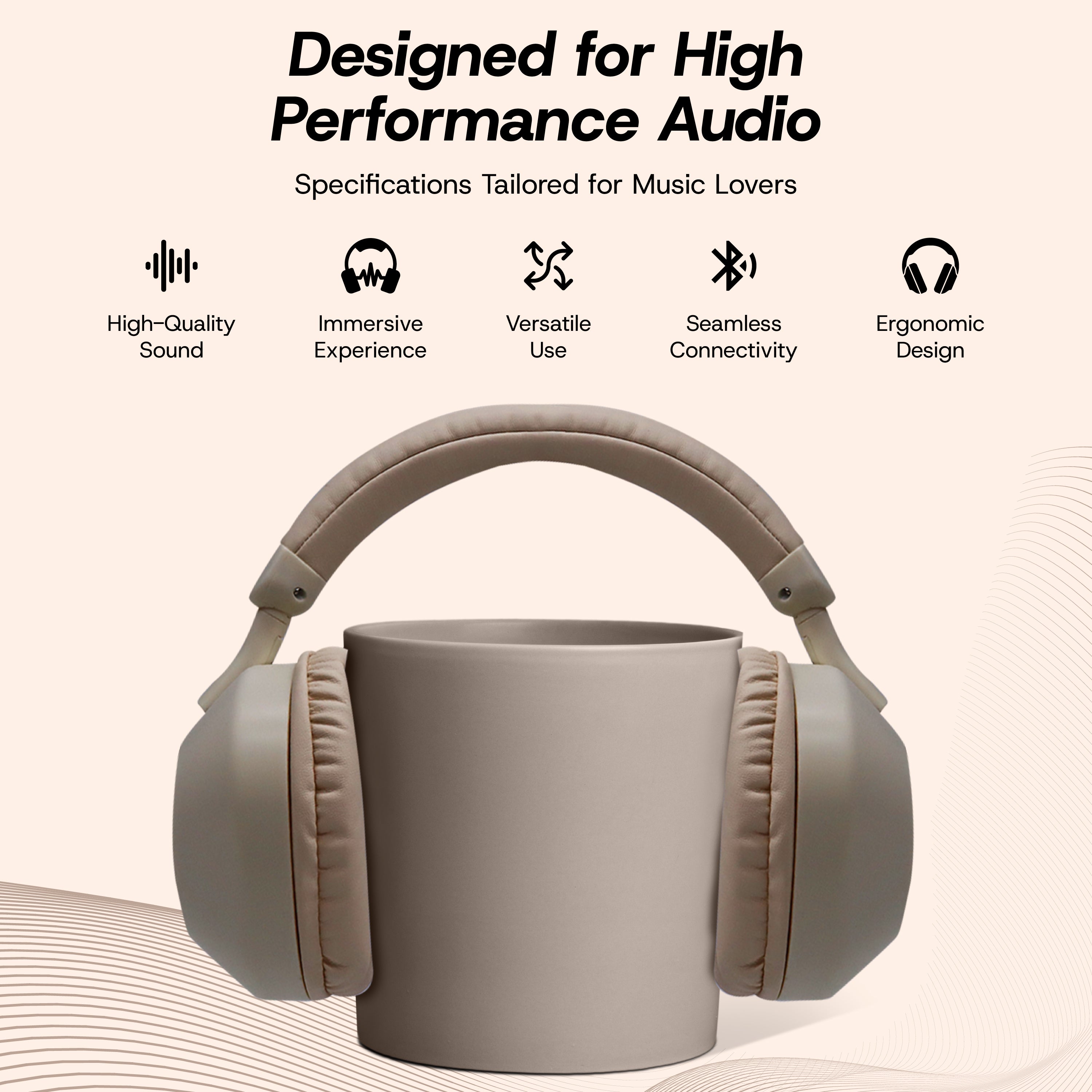 Aura Wireless Noise Isolating Headphones